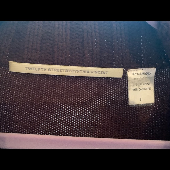 12th Street by Cynthia Vincent Cashmere Sweater - Picture 2 of 2